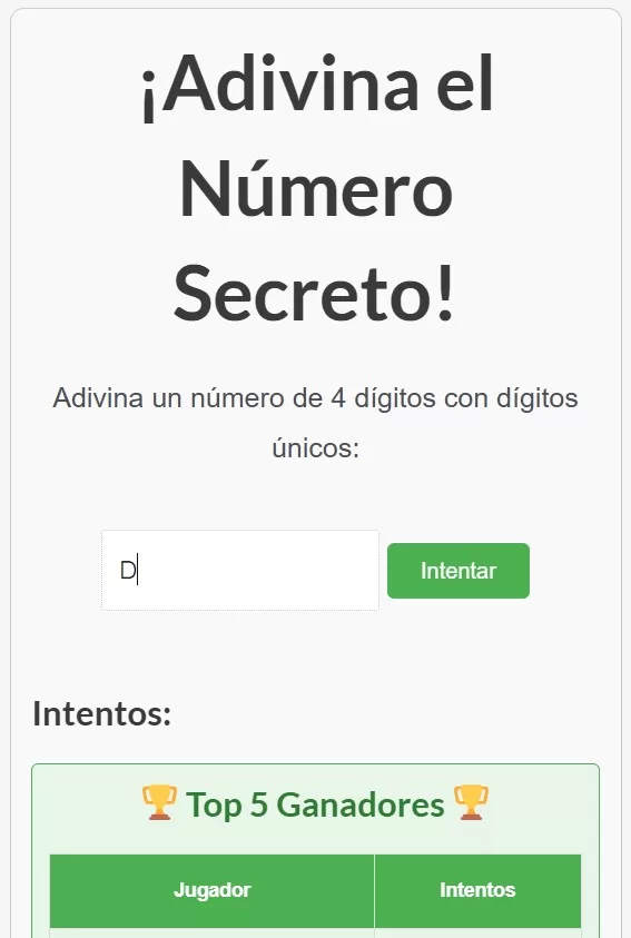 Juega ahora y diviértete mientras ejercitas tu mente. Picas y Fijas Adivina el Número Secreto